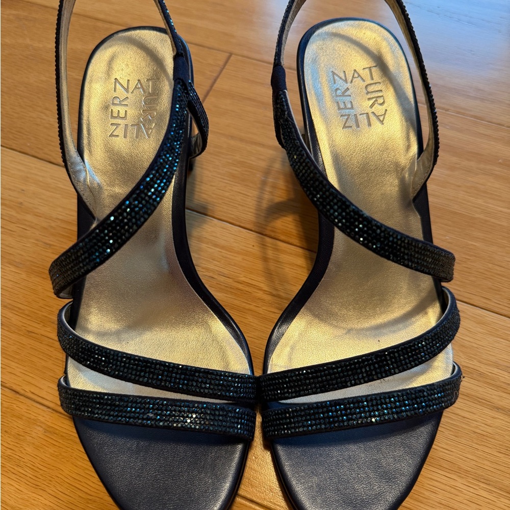 French Navy Strappy Women's Sandals